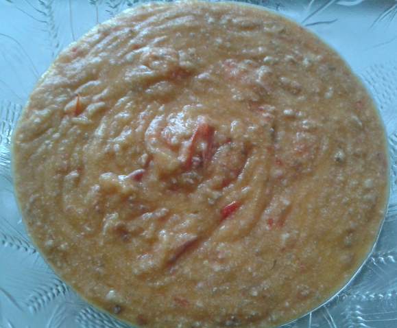 Polenta tomates/champignons/jambon