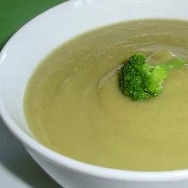 Potage de brocoli et chou-fleur