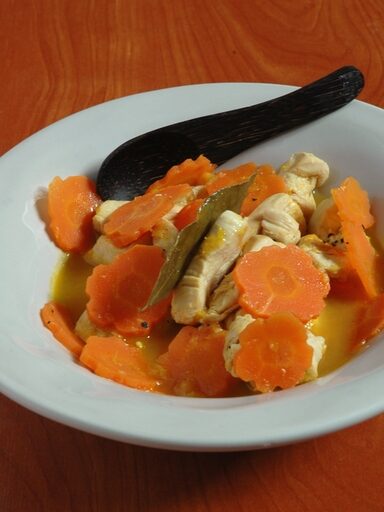 Poulet à la carotte et orange