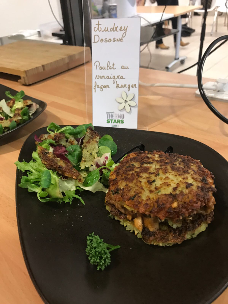 POULET AU VINAIGRE FACON BURGER