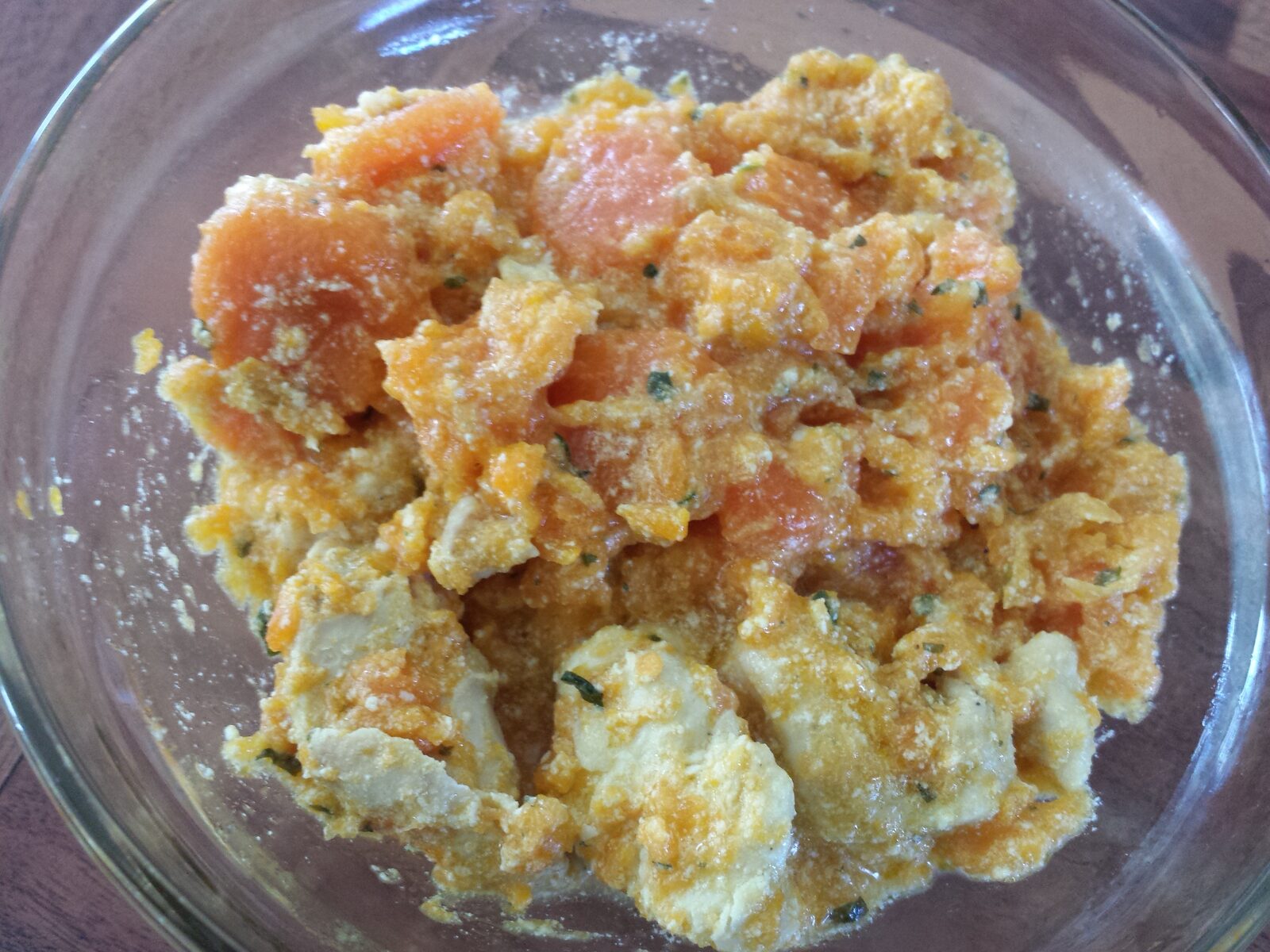 Poulet aux carottes sauce curry