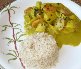 Poulet sauce de légumes aux épices du soleil