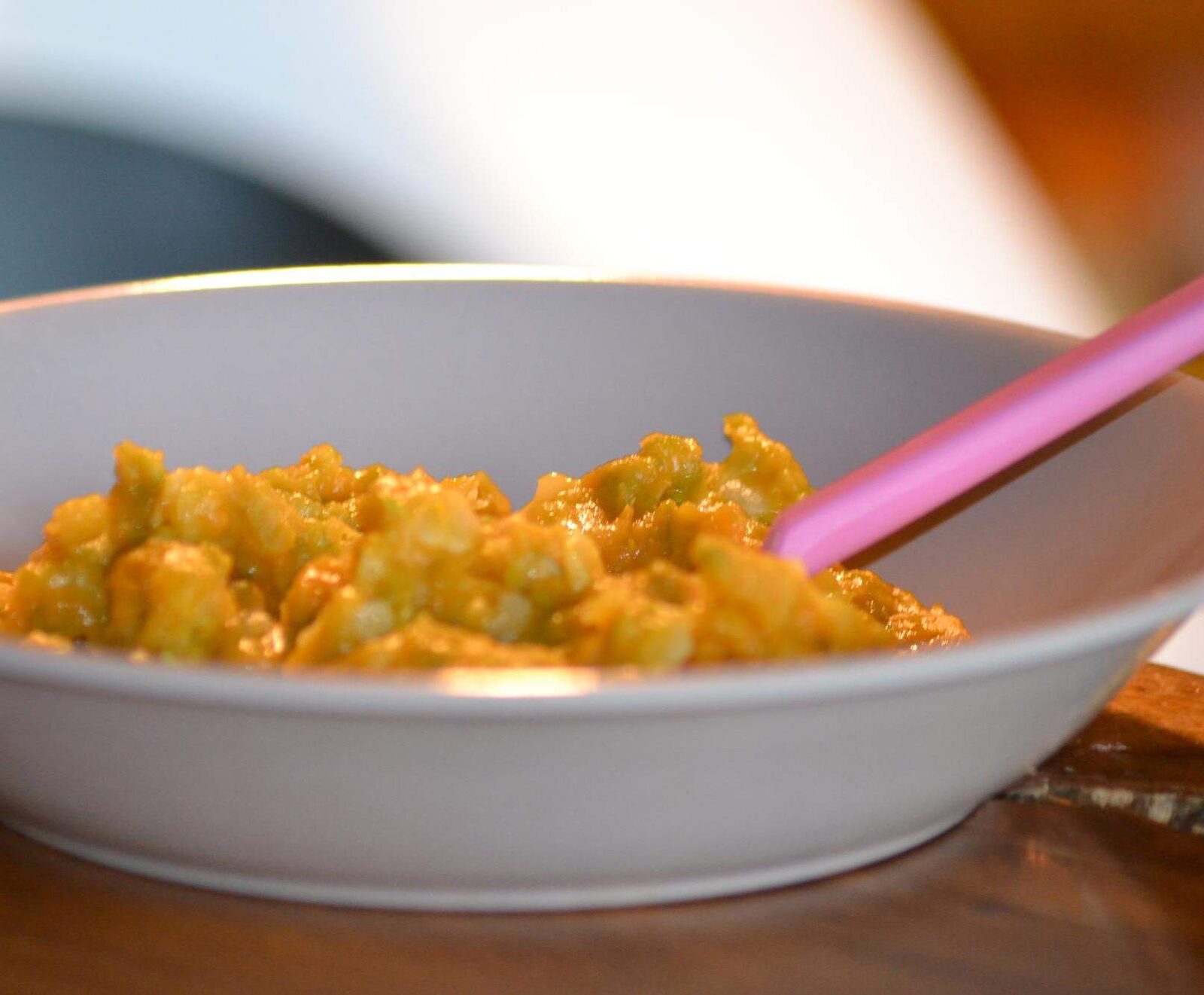 Purée bébé patate douce, haricot vert et pâte