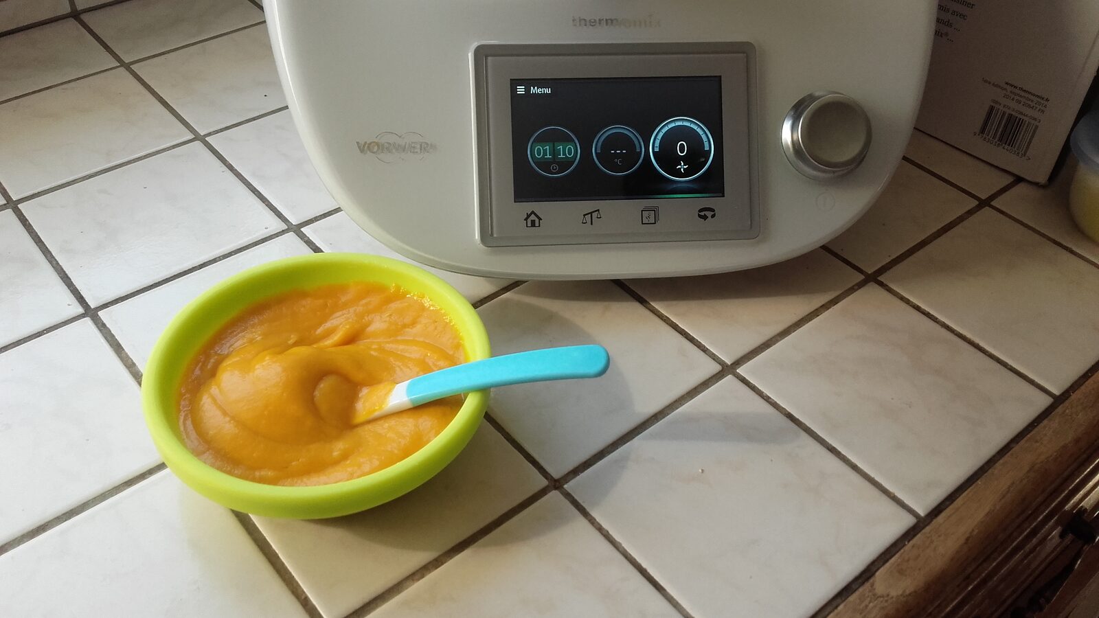 Purée courge/ poulet bébé 6 mois