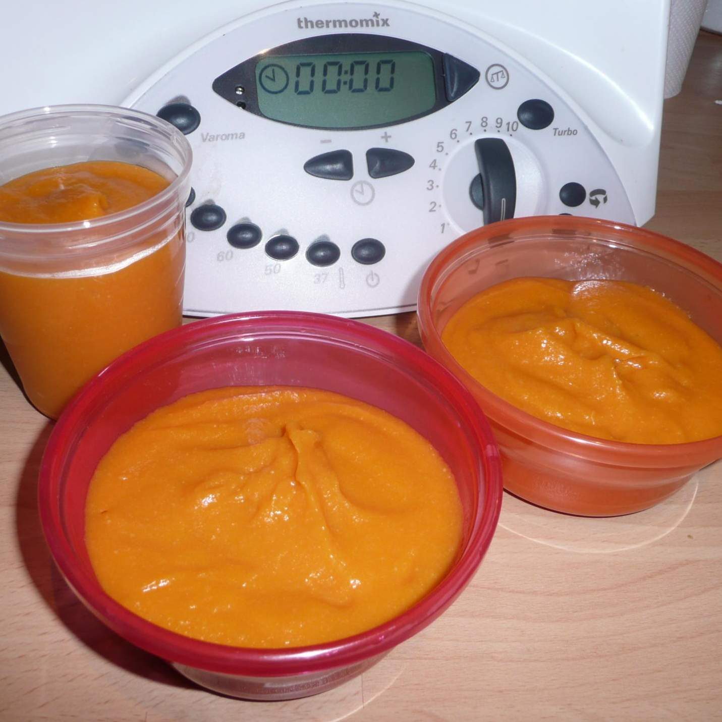 Purée de carottes jambon