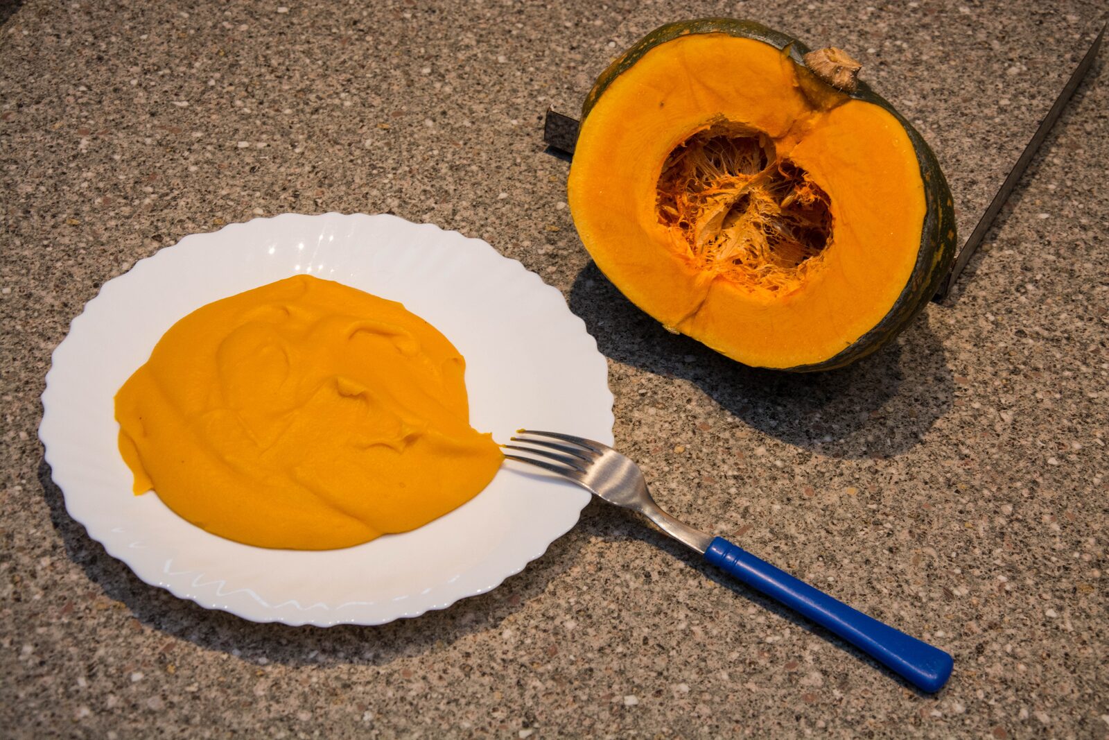 Purée de courge shiatsu