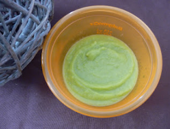 Purée de courgettes et haricots verts pour bébé