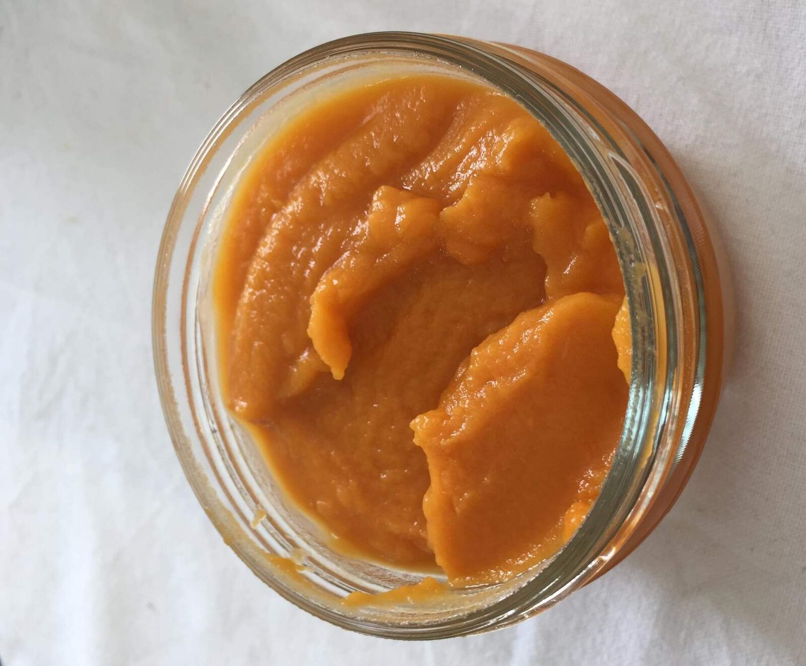 Purée de patate douce bébé