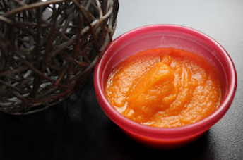 Purée de patate douce, carottes et potiron pour bébé