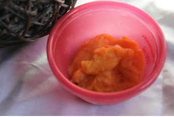 Purée de pommes de terre, carottes et poireaux pour bébé