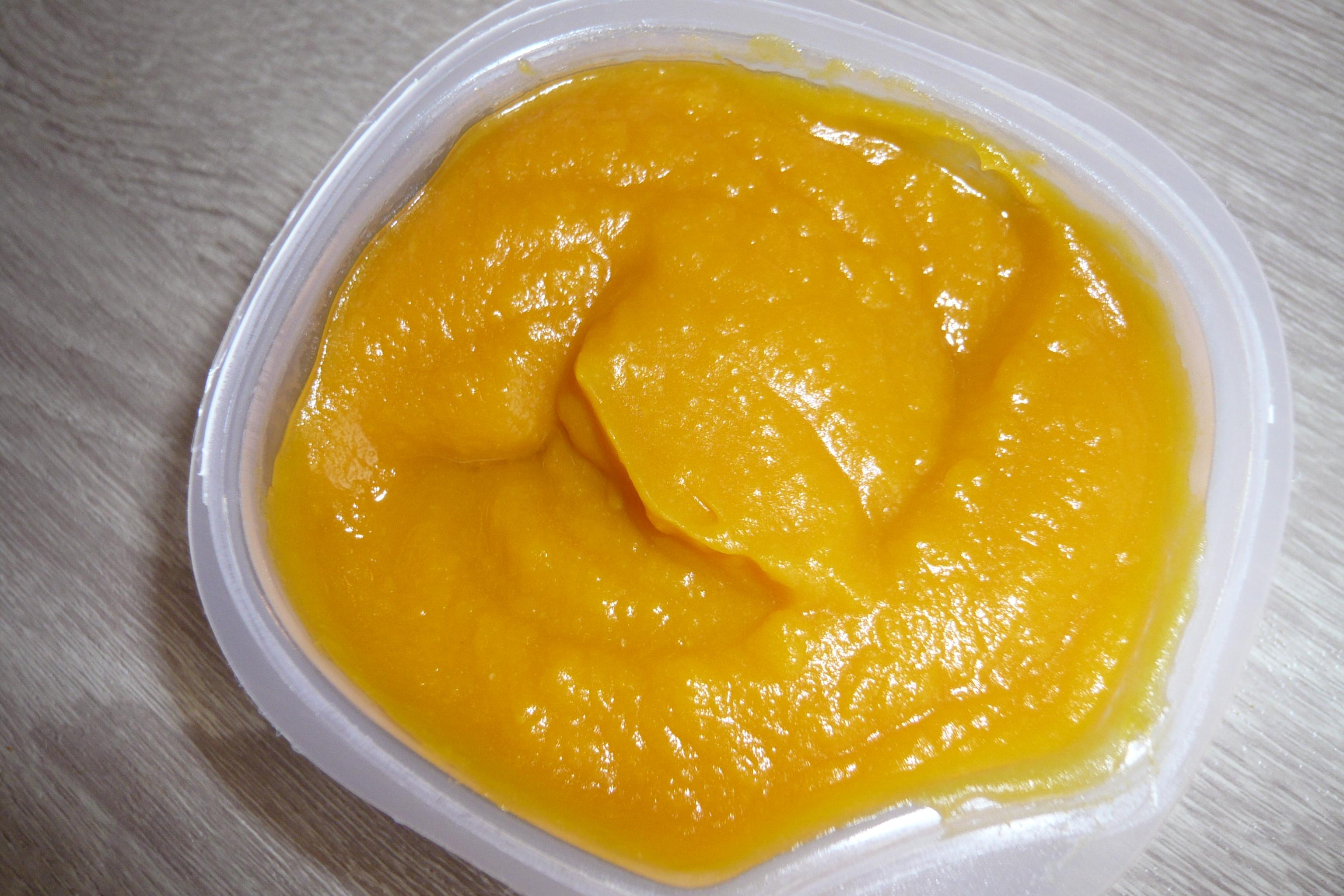 Purée de potimarron, patate douce et boeuf haché pour bébé