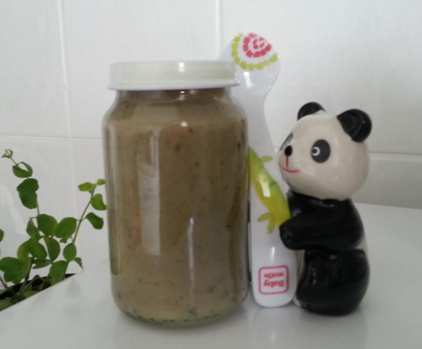 Purée Jambon Aubergines Poireaux pour bébé