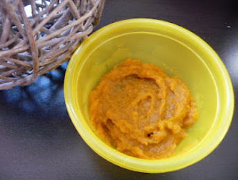 Purée patate douce / aubergine pour bébé