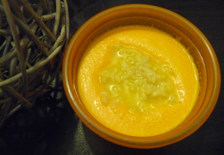 Purée potiron et lait de coco pour bébé