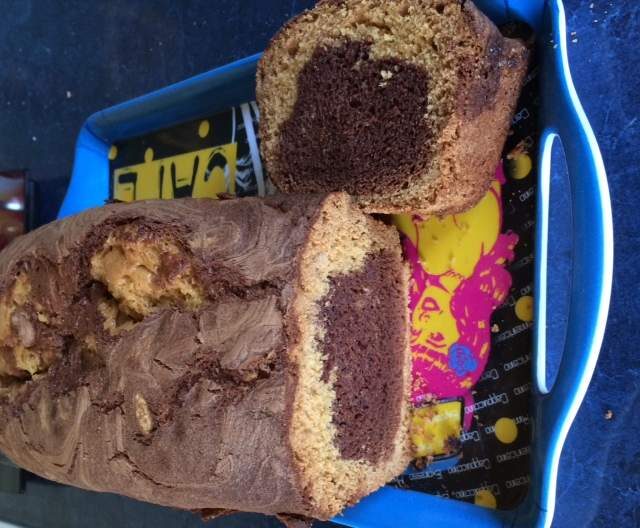 Quatre quart breton marbré au chocolat