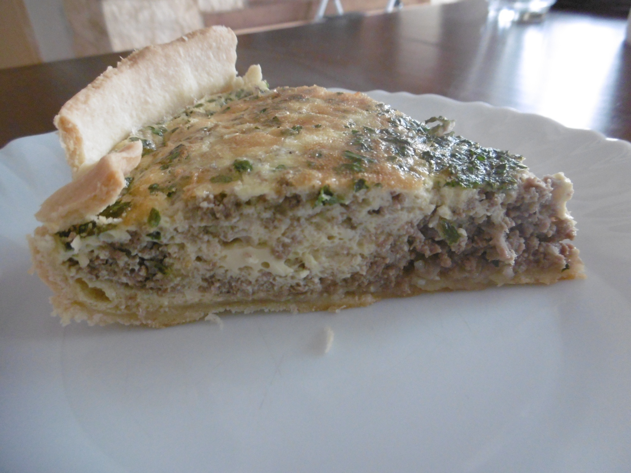 Quiche à la viande hachée