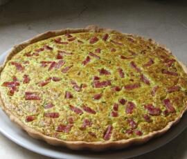 Quiche aux courgettes à la ricotta et au parmesan