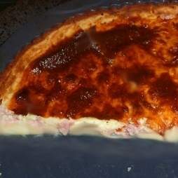 Quiche avec pâte à tarte à la purée