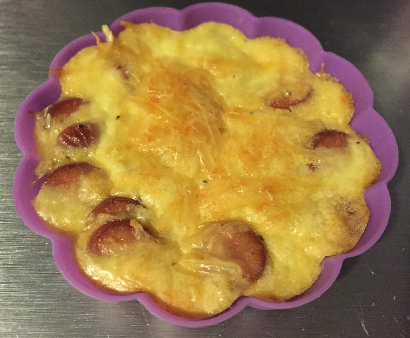 Quiche Knacki Oignons sans pâte