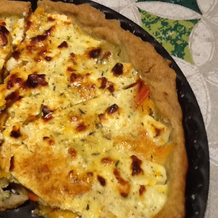 Quiche potimarron poireau à la feta
