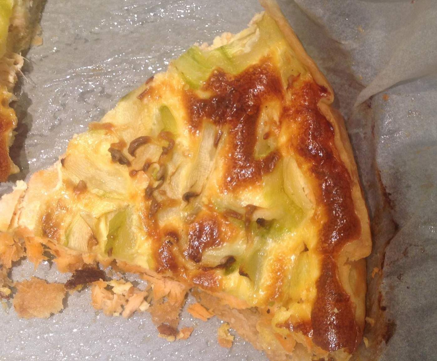 Quiche saumon/courgettes