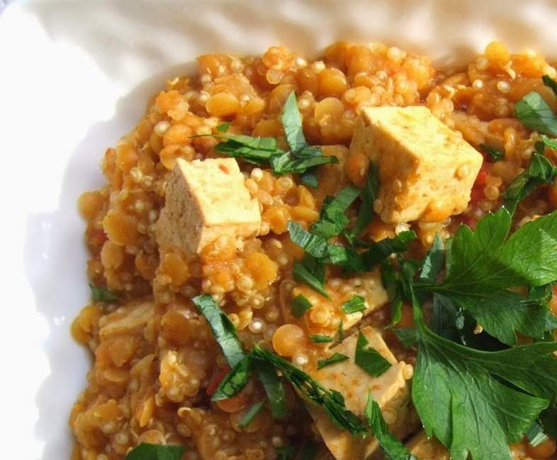 quinoa lentilles corail