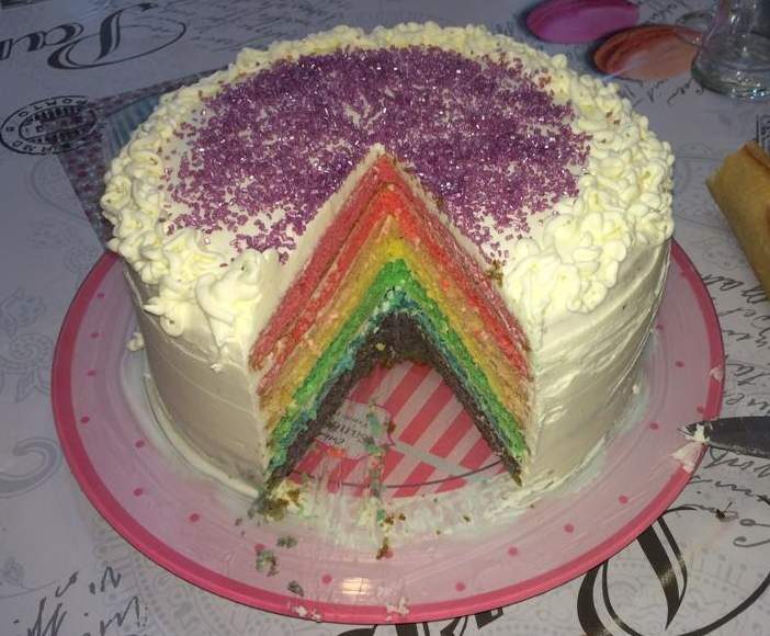 Rainbow Cake vanille citron vert