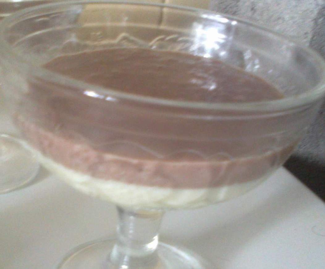 rème dessert aux deux saveurs