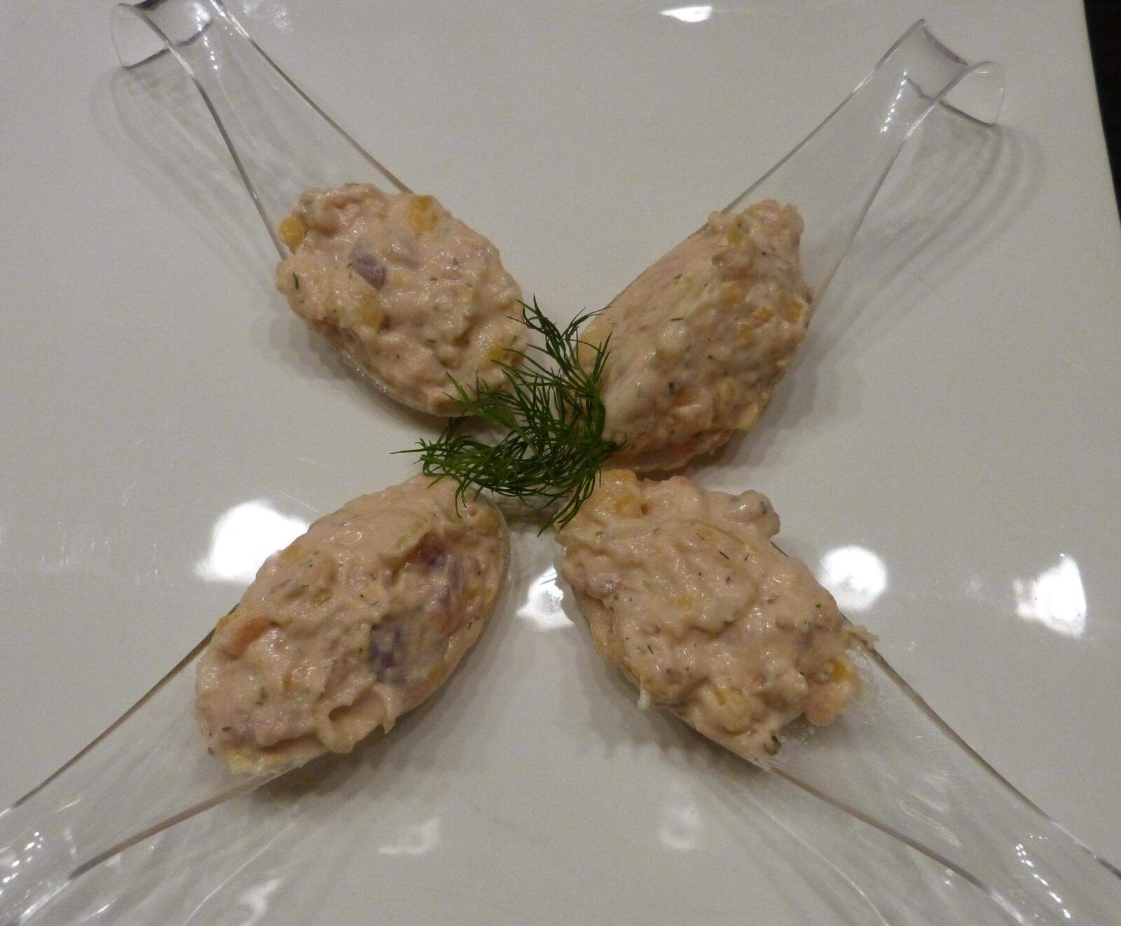rillettes de saumon à la mangue