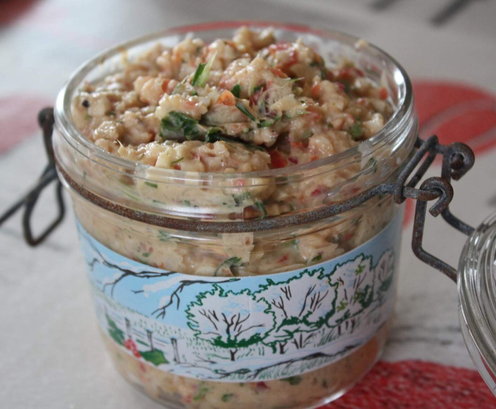 Rillettes radis noir/maquereaux au poivrons