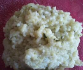 risotto à la courgette