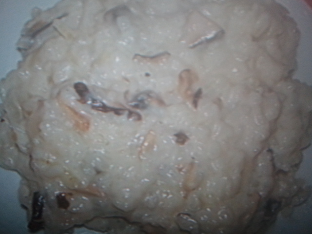 Risotto aux champignons et topinambours