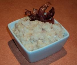 Risotto chèvre bacon