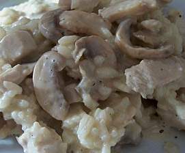 Risotto dinde champignons