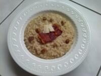 Risotto fenouil / châtaigne et ses chips de jambon cru