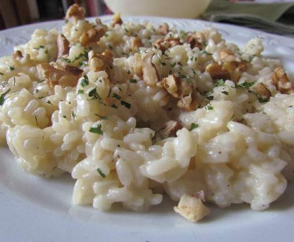 Risotto gorgonzola et noix