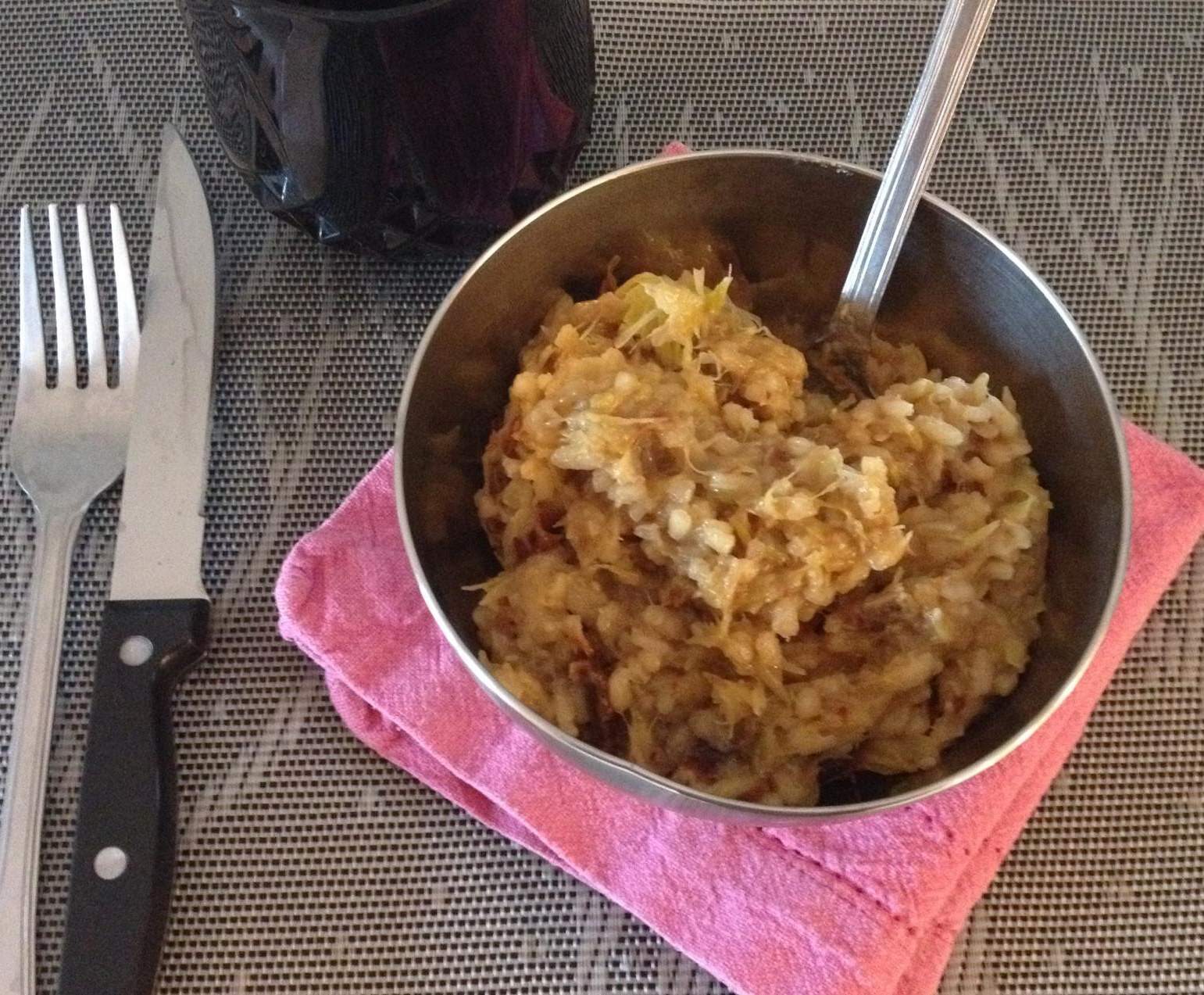 Risotto poireaux / tomate séchée