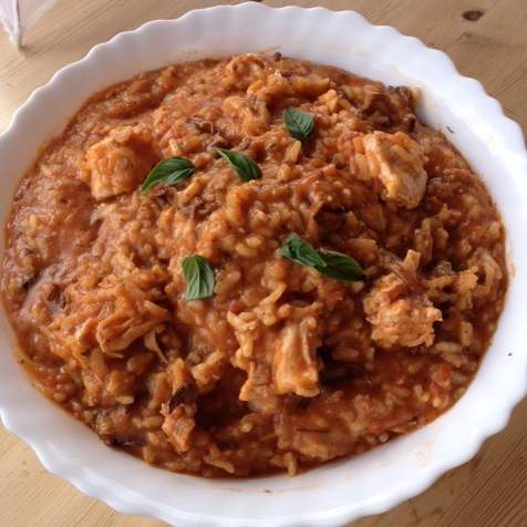 Risotto poulet express