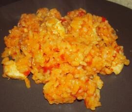 Risotto poulet/tomate
