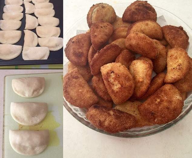 Rissois de camarao ( beignets de crevettes )