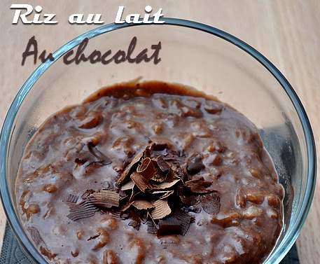 Riz au lait au chocolat crémeux