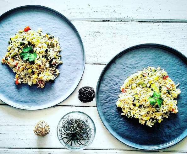 Riz croquant aux légumes