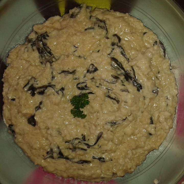 Rizotto trompette de mort fraiche