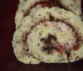 Roulé au parmesan et tomates séchées