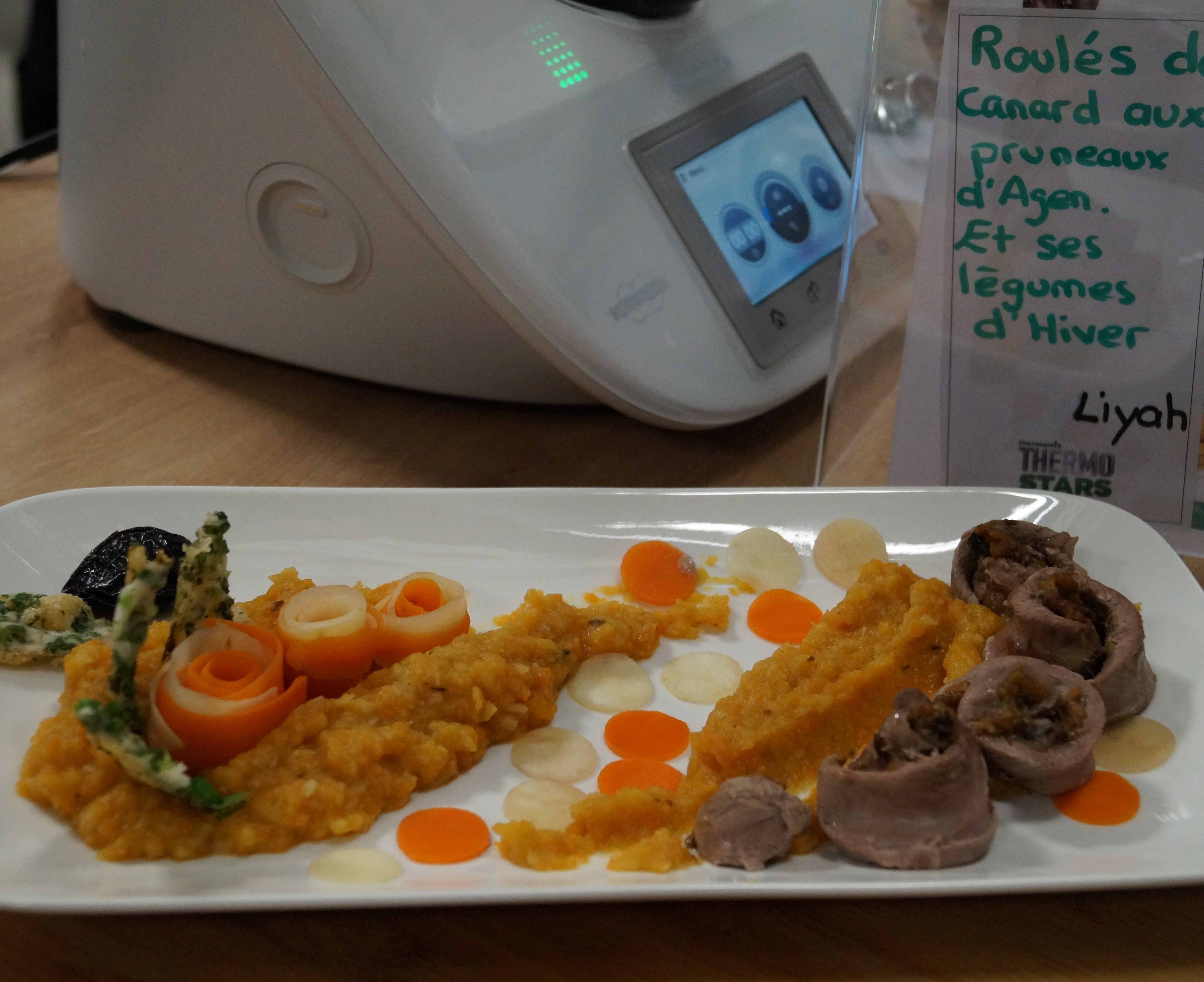 ROULES DE CANARD AUX PRUNEAUX D'AGEN ET SES LEGUMES D'HIVER - THERMOSTARS 2017