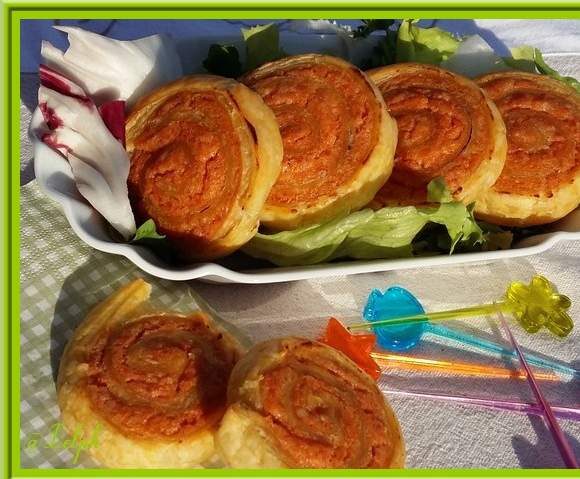 Roulés feuilletés aux Knackis