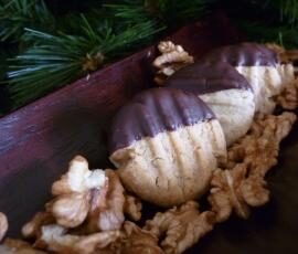 Sablés aux noix et chocolat (Walnussbredele)