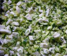 Salade de courgettes rapées à la féta