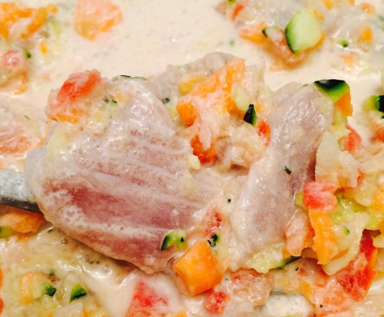 Salade Tahitienne (poisson cru au lait de coco)