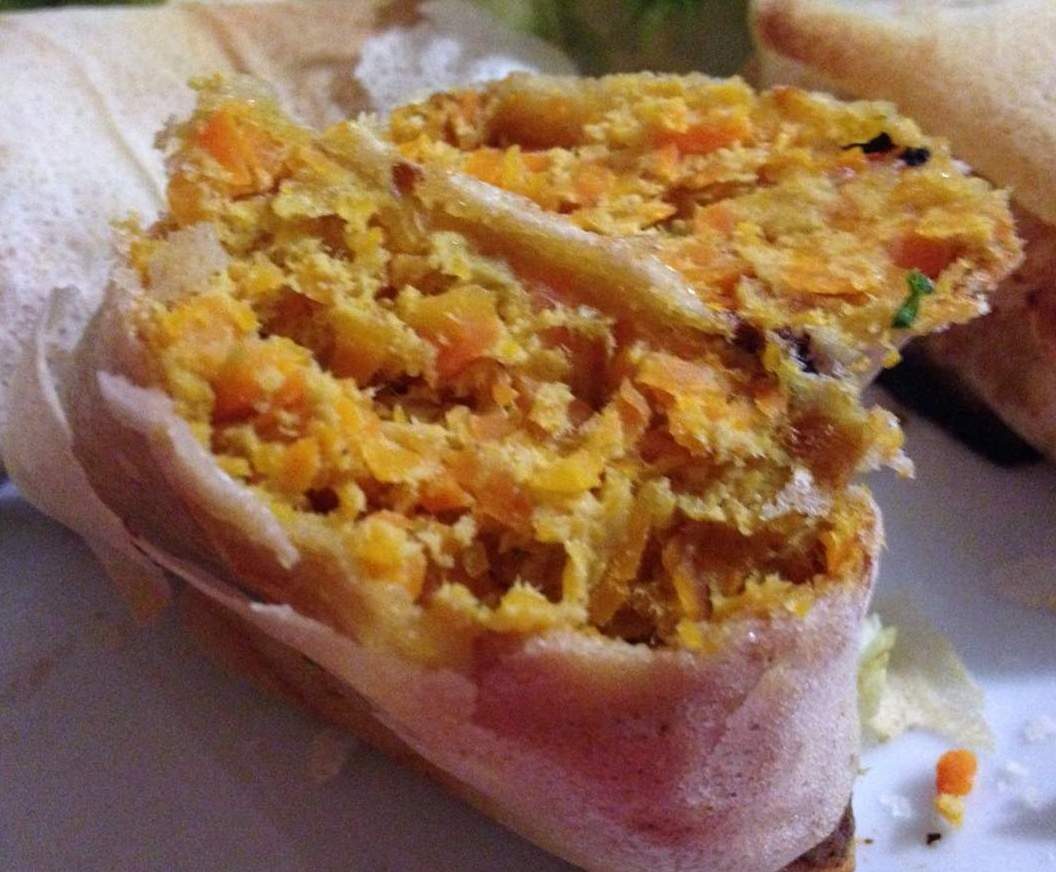 Samoussa carotte, thon, ail et fines herbes